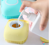 Esponja De Silicone Para Banho Com Dispenser Pet