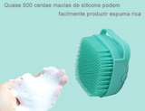 Esponja De Silicone Para Banho Com Dispenser Pet