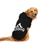 Adidog - Roupas de inverno para cães, moletom quente de lã com capuz