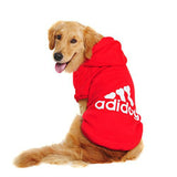 Adidog - Roupas de inverno para cães, moletom quente de lã com capuz